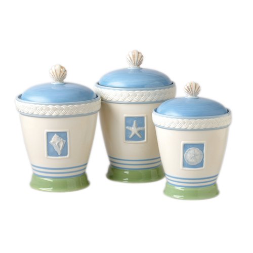 Pfaltzgraff Beachcomber Sealed 3-Piece Canister Set