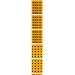 Brady 7184-3C 2-1/4" Height, 2-3/4" Width, B-946 High Performance Vinyl, Black On Yellow Color Self-Sticking Vinyl Pipe Marker, Legend "Medical Air"