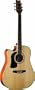 Washburn D10SCELH Left-Handed Dreadnought Cutaway Acoustic-Electric Guitar (Natural)