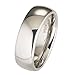 MJ Metals Jewelry Classic Mirror Polished White Tungsten Carbide 8mm COMFORT FIT Wedding Band Ring Size 11