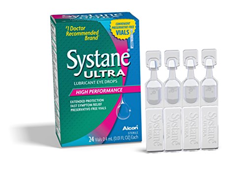 Systane Ultra Lubricant Eye Drops High Performance  Preservative-Free Vials, 0.4mL 24-count