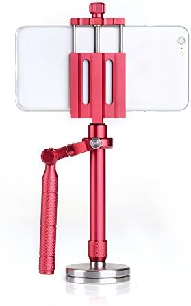 Kahca - Max 1.1 lbs Handheld Stabilizer With Phone Clip Mount For Apple iPhone 6 6plus 5s | Samsung Galaxy S5 S6 edge Note 4 (Dark Red)