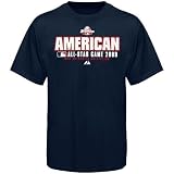 Minnesota Twins T Shirt : Majestic Navy Blue 2009 MLB All-Star Game American League Practice T Shirt