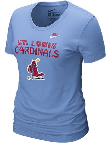 St. Louis Cardinals Ladies Nike Coopertown CP On Deck T Shirt (S=4-6)