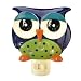 Porcelain Night Owl - Blue Night Light