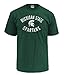 NCAA Michigan State Spartans Men's Pro Weight Short Sleeve College Logo Tee, Small