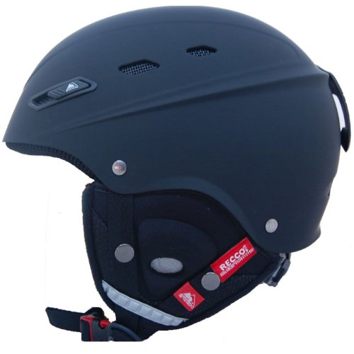 Cox Swain Ski-/Snowboardhelm Bone Recco 2010 - mit Lawinenreflektor, Farbe: Black matt, Größe: 52-56cm