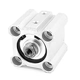 uxcell エアシリンダ アルミニウム材質 ニューマチックアクセサリー シングルロッド デュアルアクション