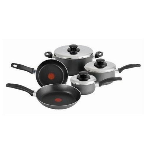 T-fal A993S862 Banquet Non-Stick 8-Piece Cookware Set - Grey product image