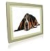 Pictorea Pro 8 Digital Photo Frame (Silver Wood) MP3/Movies/Jpeg & Remote With Zero Dead Pixel Warranty