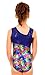 TumbleWear Girl's Morgan Purple Abstract Leotard