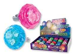 Jumbo Jewel Giant Light up Ring (Sold Individually)