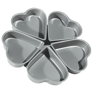 Fox Run Non-Stick Linked Heart Pans