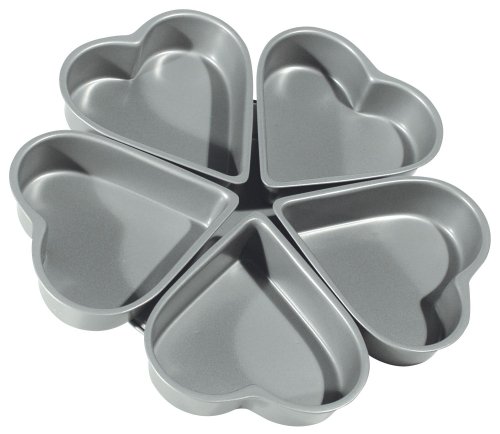 fox run non-stick linked heart pans