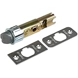 Kwikset 19841-26 6-Way Adjustable Replacement Dead Latch - Satin Chrome