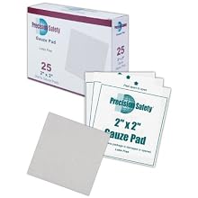 Magid GZPD2X2 White Cotton 4-Ply Precision Safety Sterile Latex-Free Woven Gauze Pad, 2" Length x 2" Width (Case of 3600)