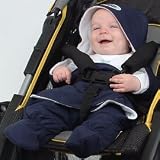 Small Bug in a Rug Extreme Fleece Baby Wrap - Navy/White