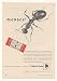1955 Youngs Rubber Trojans Prophylactics Ant Menace Print Ad