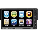 Power Acoustik PTID-7002NR Detachable 7-Inch AM/FM Receiver Oversized Single Din