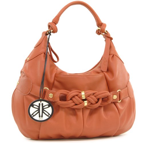 Ri2k Missy Large Scoop Handbag – Burnt Orange