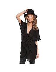 Plunging Neck Sheer Mini Dress 