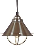 Kenroy Home 66342BS Harbor Mini-Pendant, Brushed Steel