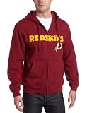 NFL Men's Washington Redskins Classic II Long Sleeve Fullzip Fleece With Hood (Dark Garnet, Medium)