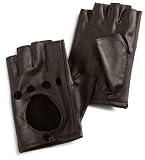 La Fiorentina Women's Fingerless Driving Glove,Brown,One Size