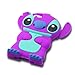 DE Cute 3D Cartoon Animal Series Apple iPhone 5C Case New Purple 3D Cartoon Stitch Movable Ear Shape Style Soft Silicone Rubber Case Protective Cover for Apple iPhone 5C