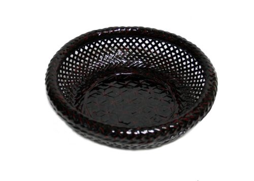 木製藍胎漆器フルーツ鉢24cmうるし塗