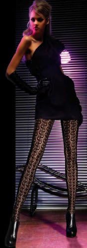 Oroblu Eva Lace Tights Black Small / Medium