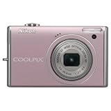 Nikon Coolpix S640 12.2MP Digital Camera with 5x Wide Angle Optical Vibration Reduction (VR) Zoom and 2.7-inch LCD (Precious Pink)