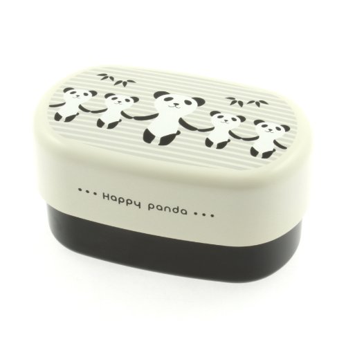 Kotobuki 2-Tiered Bento Box, Five Happy Pandas