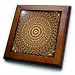 Blue Glow Love Flower - 8x8 Framed Tile
