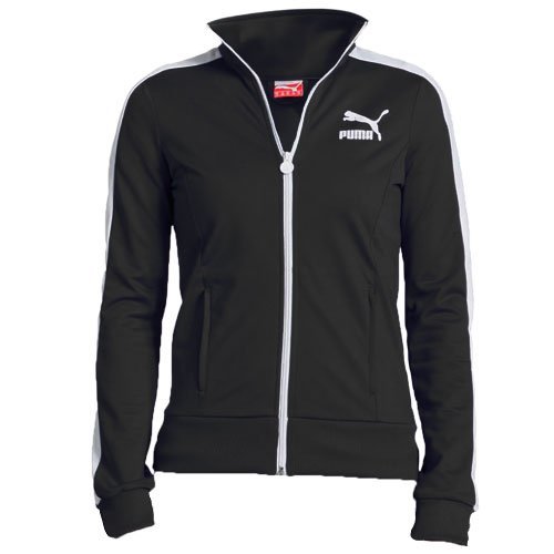 PUMA Damen Trackjacke Lifestyle Heroes T7, Black/White, XL, 557874 18 Preisvergleich