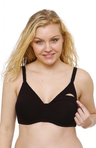 QT Intimates Women's Molded Cotton Nursing Bra