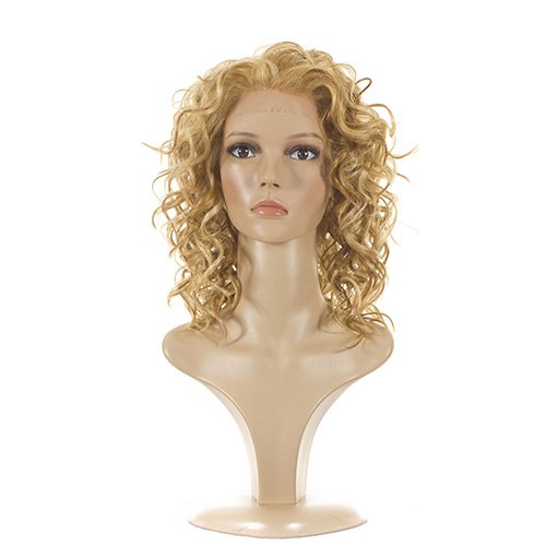 Lace Front Curly Wig | Soft Curly Mid Length Wig | Golden Blonde Multi Tonal Mix