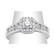 14K White Gold Diamond Ring - 1.00 Ct.