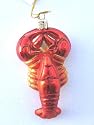 Blown Glass Lobster Christmas Ornament / Gift