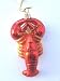 Blown Glass Lobster Christmas Ornament / Gift