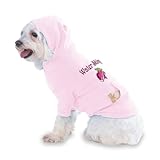 Water Skiing Princess Hooded (Hoody) T-Shirt with pocket for your Dog or Cat Small Pink