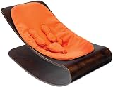 coco stylewood baby lounger - Cappuccino - Harvest Orange