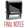 FINAL NOTICE! Office Stock Self-Inking Rubber Stamp