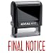 FINAL NOTICE! Office Stock Self-Inking Rubber Stamp