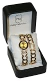 Philip Mercier Stone Set Fashion Watch And Bracelet Gift Set