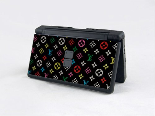 LV BLACK Decorative Protector Skin Decal Cortex Sticker for Nintendo DSL