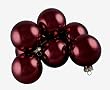 Club Pack of 16 Shiny Burgundy Candy Glass Ball Christmas Ornaments 4" (100mm)
