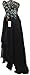 Meier Women's Strapless Peacock Embroidery Chiffon Gown