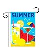 Summer Vacation Garden Flag Indoor/outdoor 13.5" X 18"