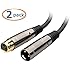 Cable Matters 2-Pack, Gold Plated XLR Male to Female Microphone Cable 3 Feet